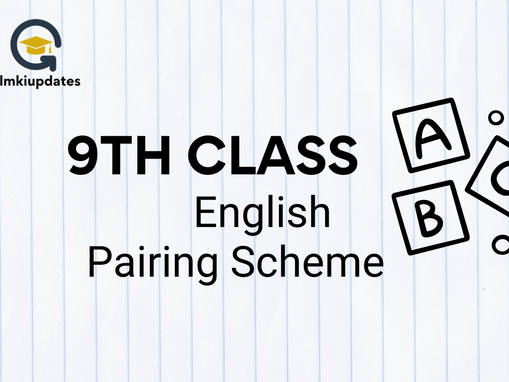 english pairing scheme of class 9