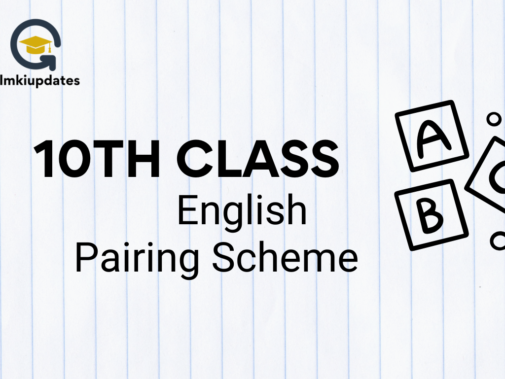 english pairing scheme of 10th class